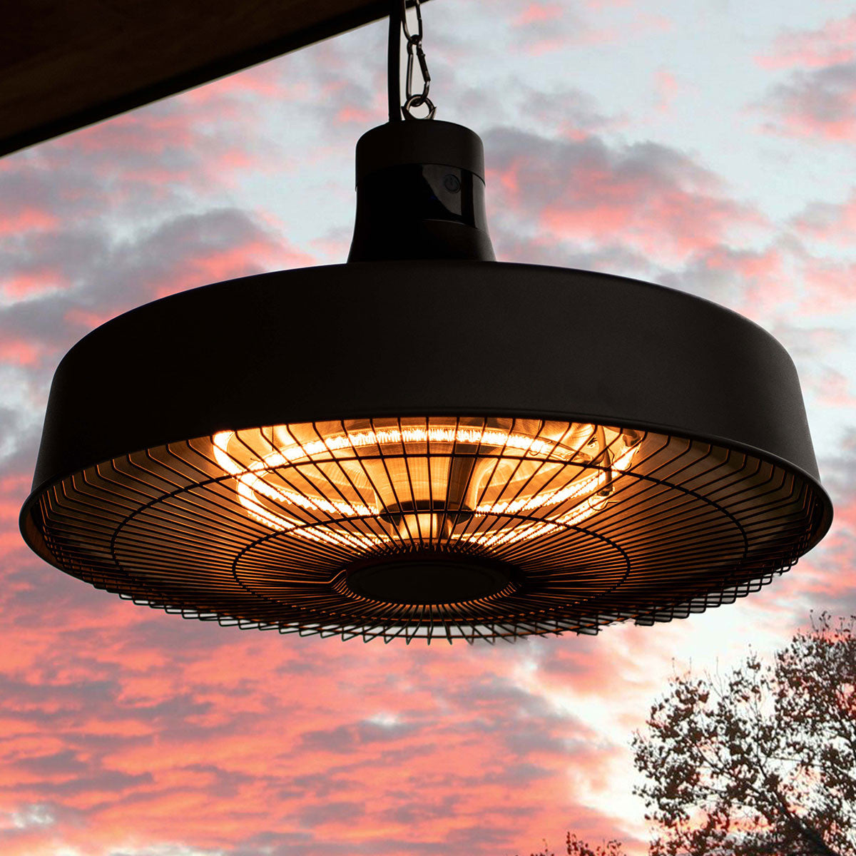 Maze Aurora Pendant Overhang Electric Patio Heater 2100W